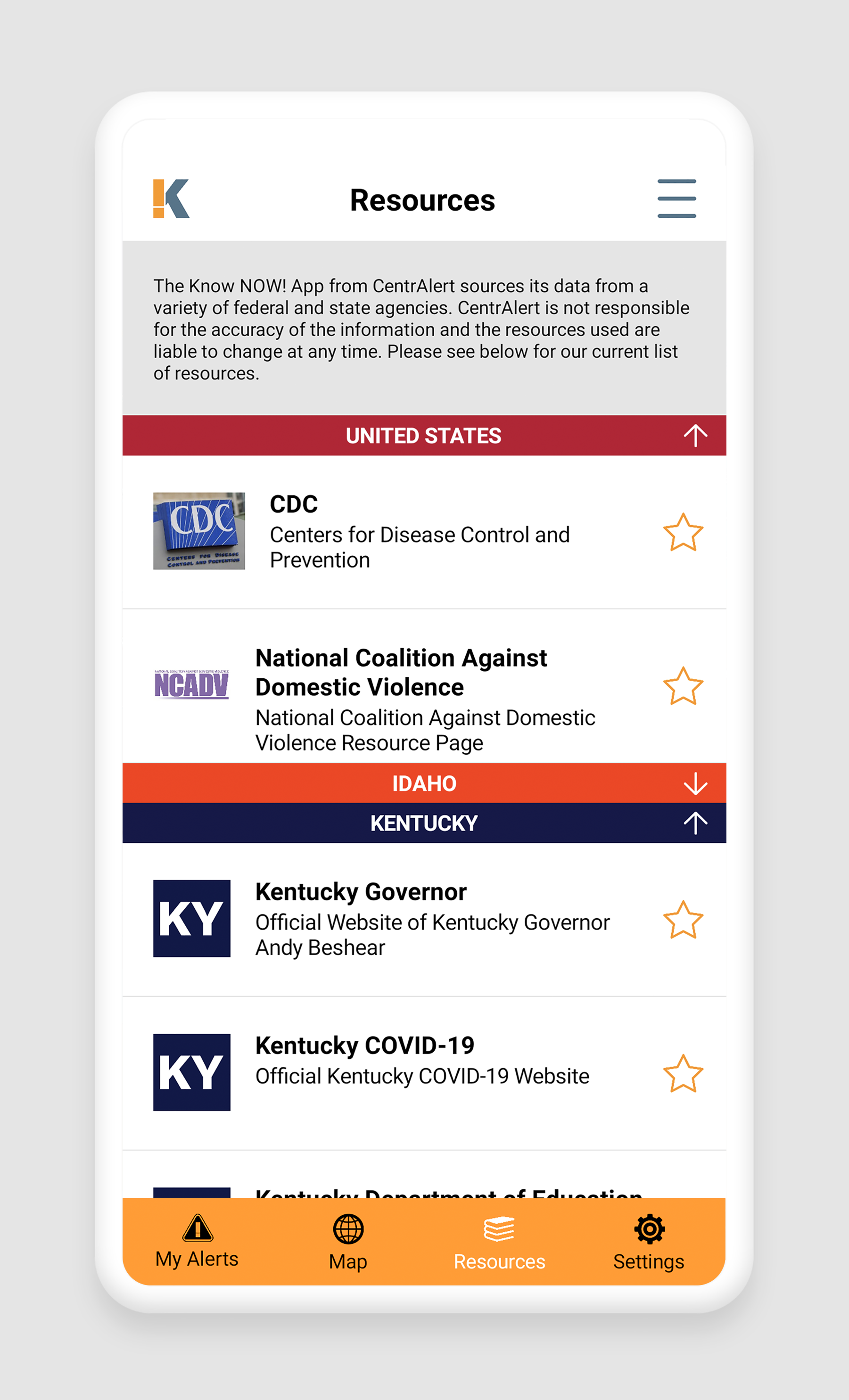 Know NOW! App for COVID-19